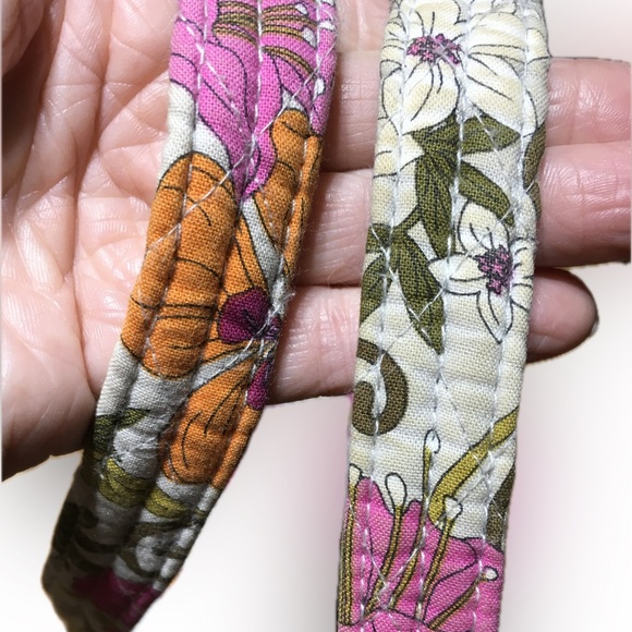 VERA BRADLEY RETIRED RARE Tea Garden Shoulder Bag w/ Card Holder Set EUC - Picture 11 of 14